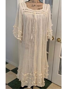 Mexican gauze Angelita Bohemian Dress OS NEW